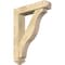 Ekena Millwork Funston Arts and Crafts Rough Sawn Bracket w/ Offset Brace, Douglas Fir, 6"W x 26"D x 34"H BKT0604X26X34FST03RDF - alternate 1